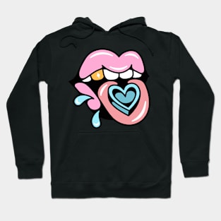 Mouth heart Hoodie